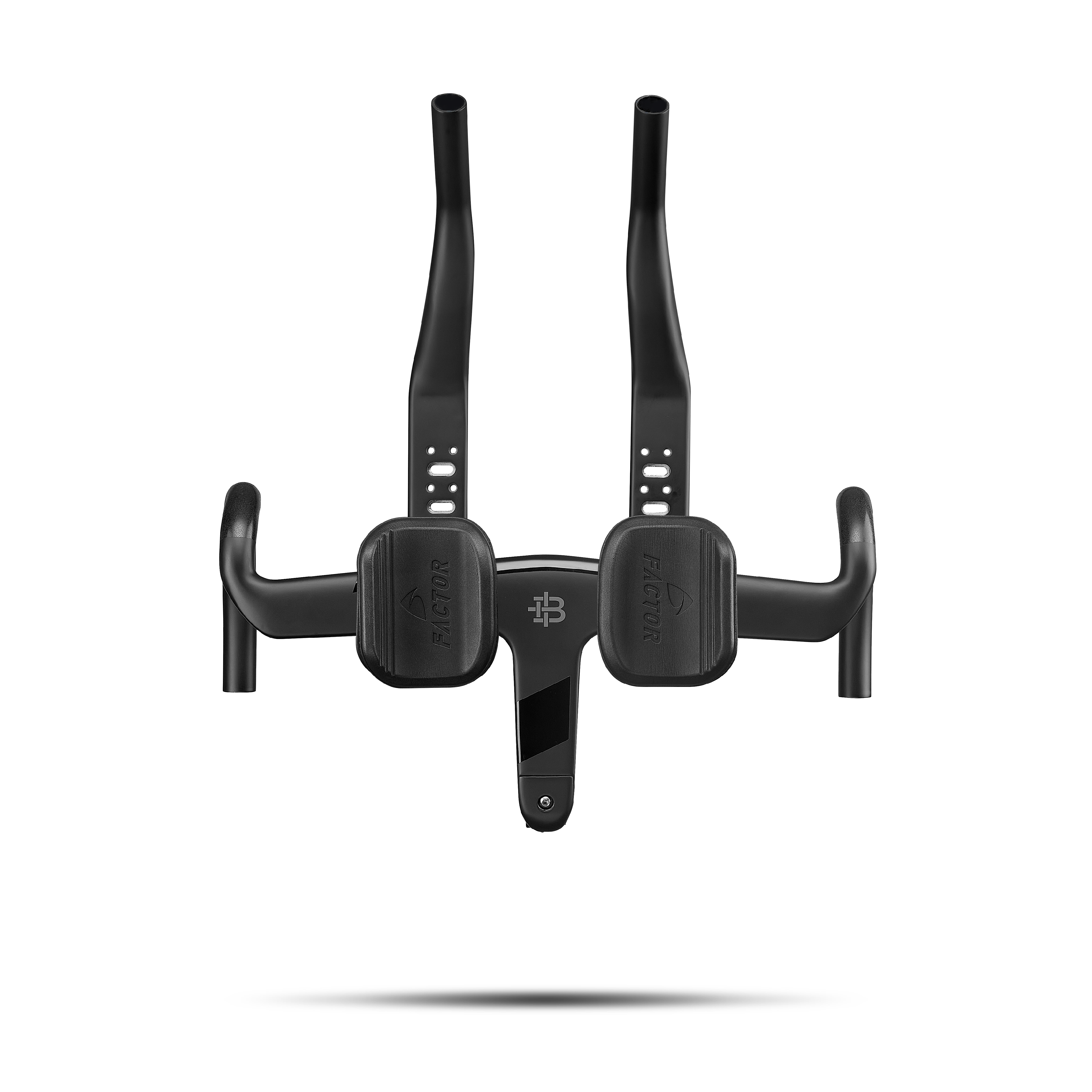 Integrated Aero Barstem with Extensions Black Inc