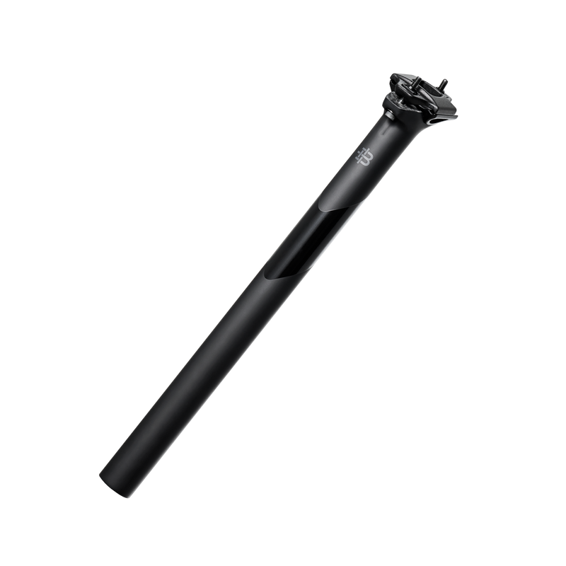 Black 27.2mm Steel Layback Seatpost - 400mm Length For MTB, BMX, Cruiser, Road Bikes